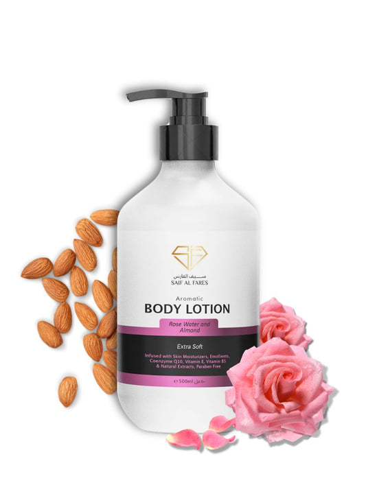 ROSE WATER AND ALMOND Body Lotion 500 ML