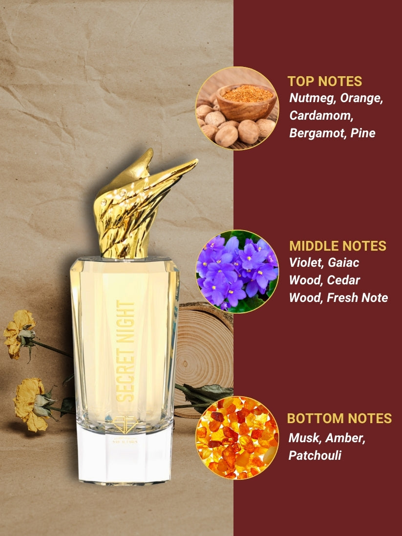 Secret Night - Spicy Woody Fresh Perfume - Arabian Perfumes
