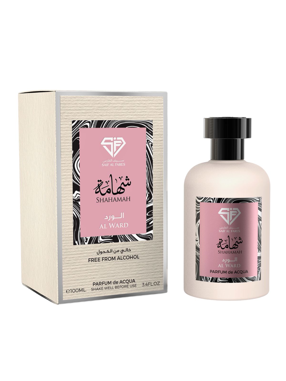 Shahamah Al Ward - Soft Floral Citrus Acqua Perfume - Arabian